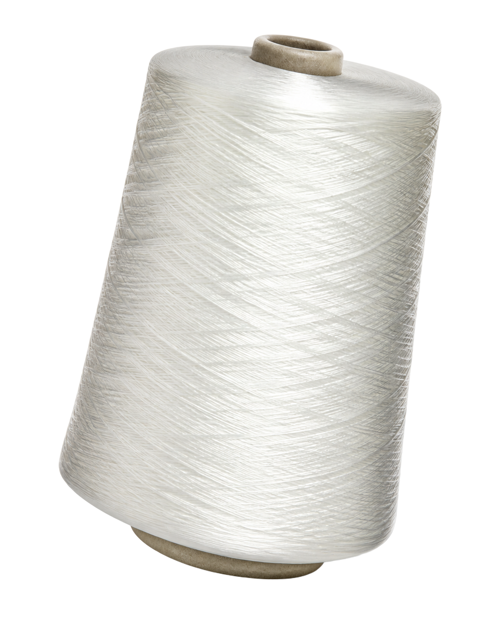 Premium white polyester yarn cone by Nimbark